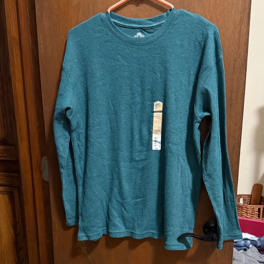 Teal Long Sleeve Kids Sweater
